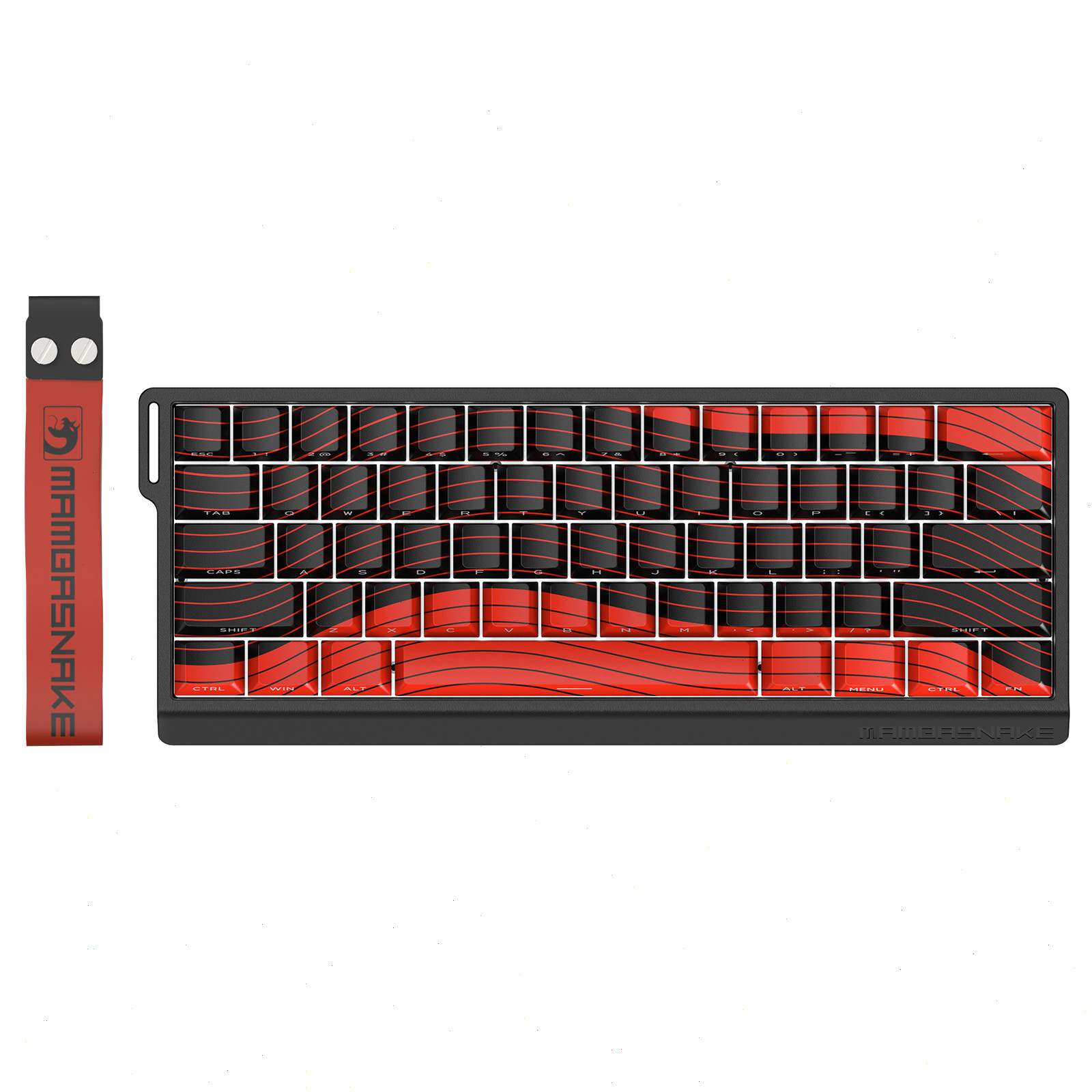 Mambasnake X60HE Keyboard Tri-mode 8KHz RGB Hot-swap RGB 4000mAh with Strap