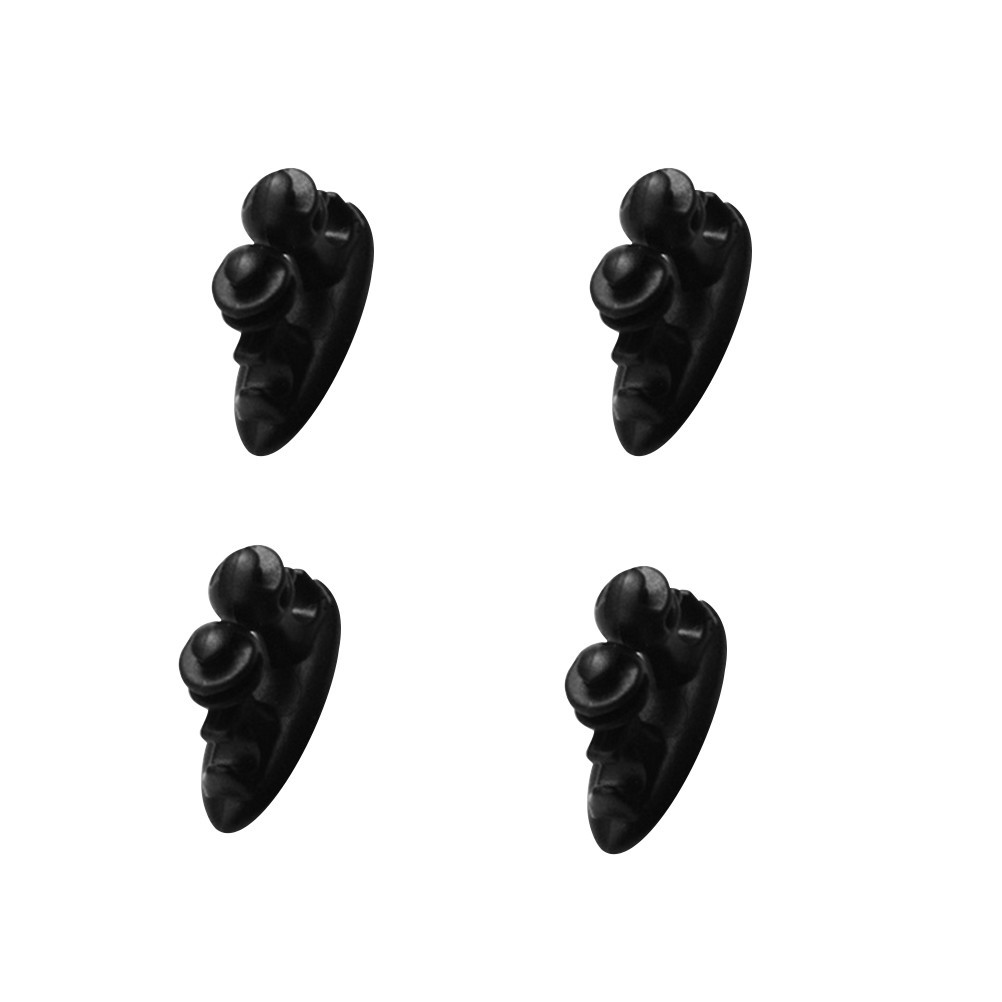8Pcs Self Adhesive Cable Management Clips for Headphones and USB Cables Black