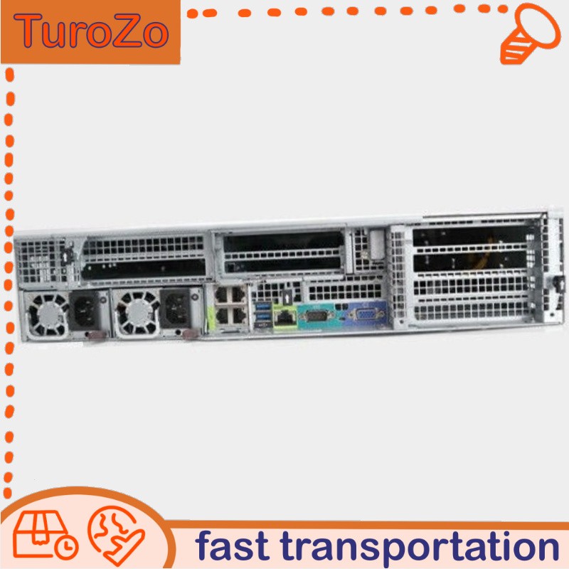 AS-2023US-TR4 Supermicro 8SAS+4NVME Server 2x AMD 7642 CPU No RAM 9364-8i Used