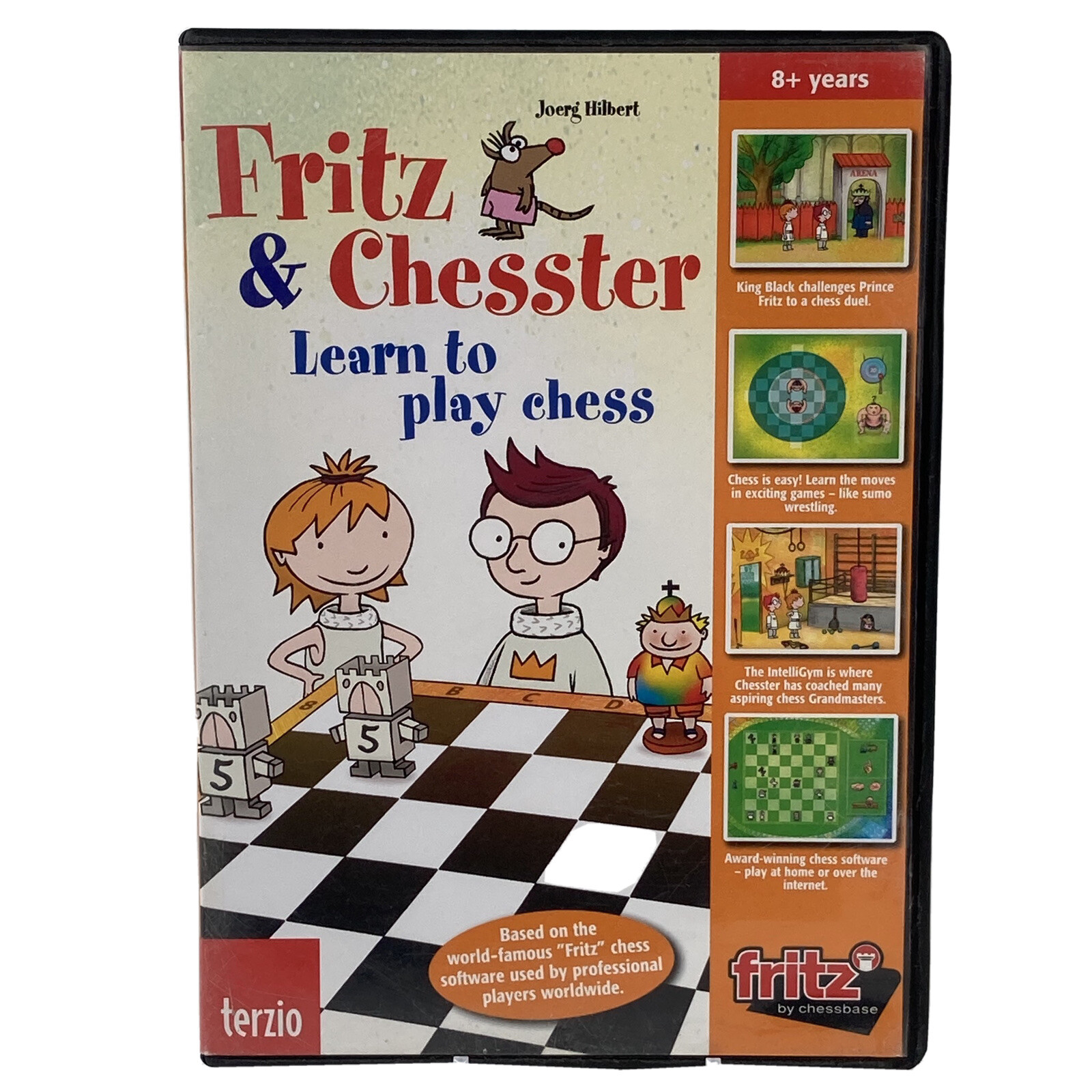Fritz & Chesster Learn To Play Chess Terzio Software CD 2003 Chessbase 8+ Yrs