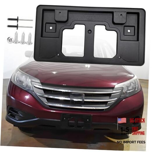 FASTCHE Front Bumper License Tag Plate Frame Bracket Holder Compatible with