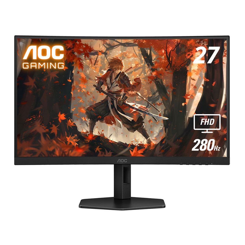 AOC C27G4X 27" VA Curved Gaming Monitor FHD 1920x1080 180Hz HDR10 0.5ms Black