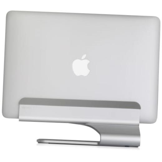10037 mTower Vertical Laptop Stand for MacBook Pro and MacBook Air Silver