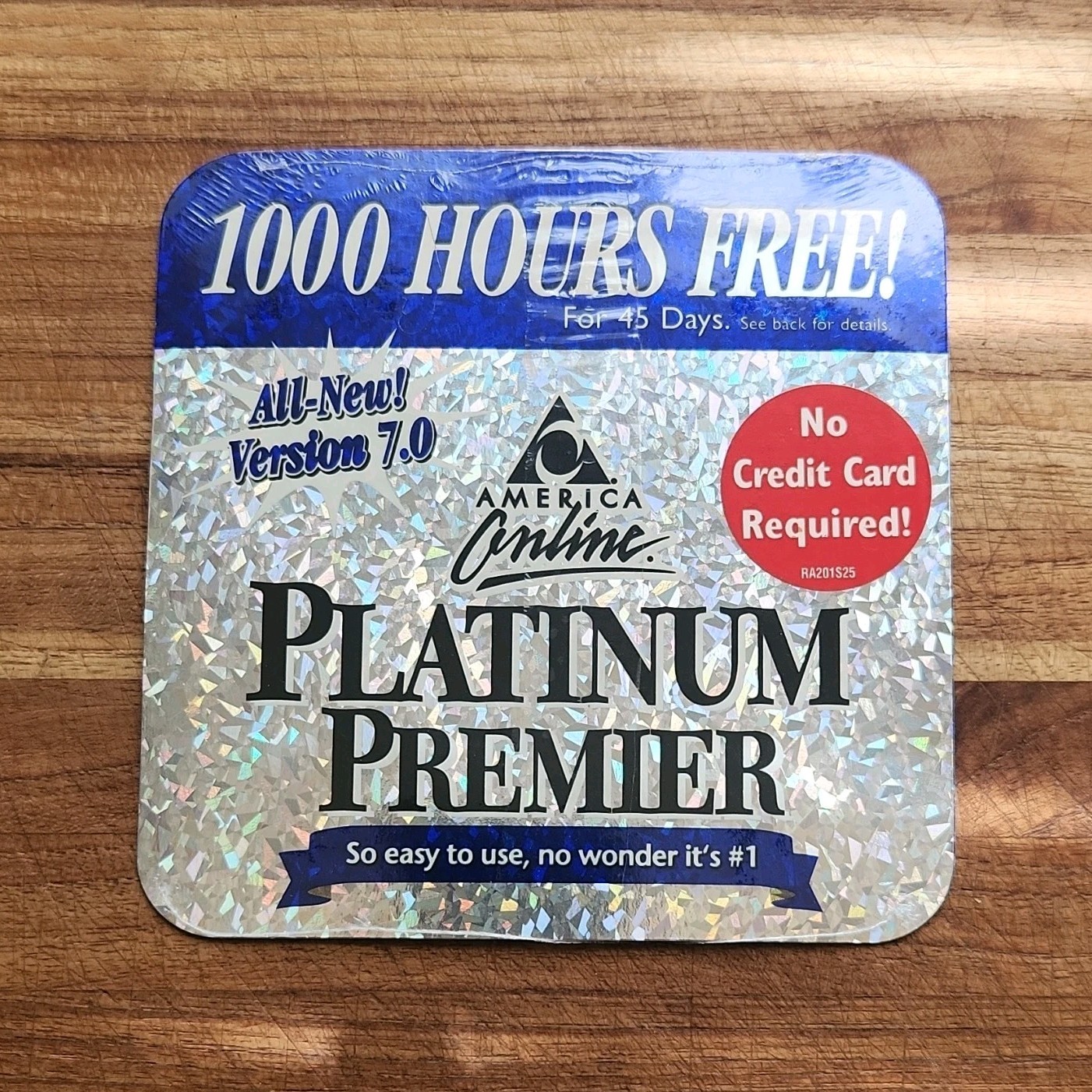 America Online AOL Platinum Premier Version 7.0 CD Software - 1000 Hours Free