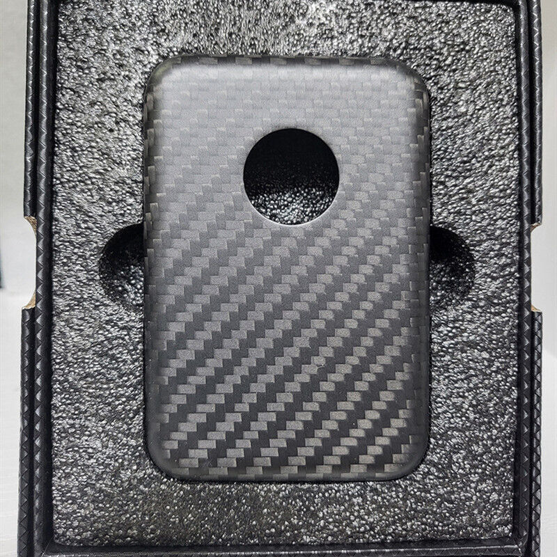 Genuine Real Carbon Fiber Case For Apple Original MagSafe Power Bank Case