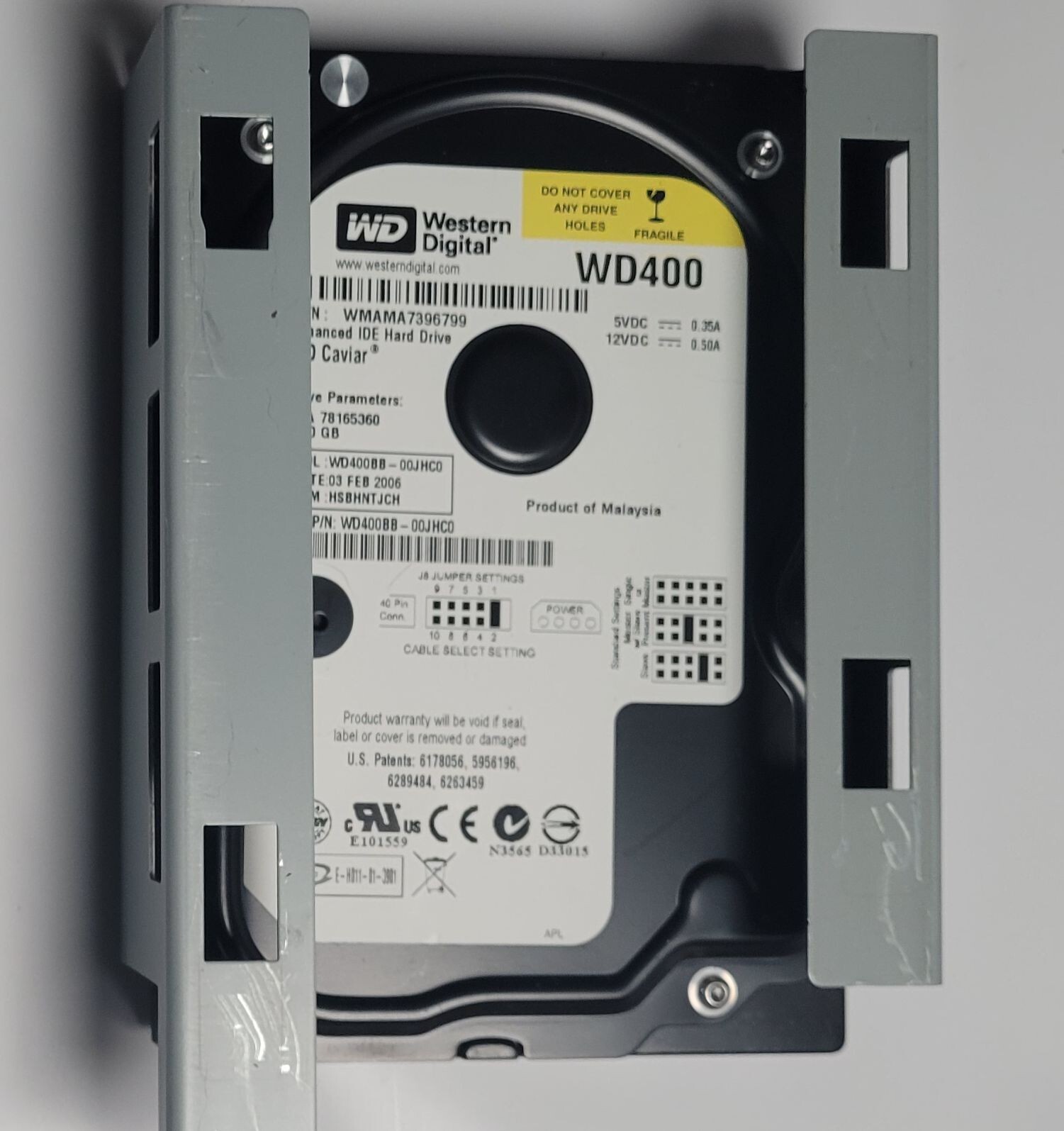 42" HP Designjet 4000ps 40 GB hdd pulled from working designjet w. mech fault