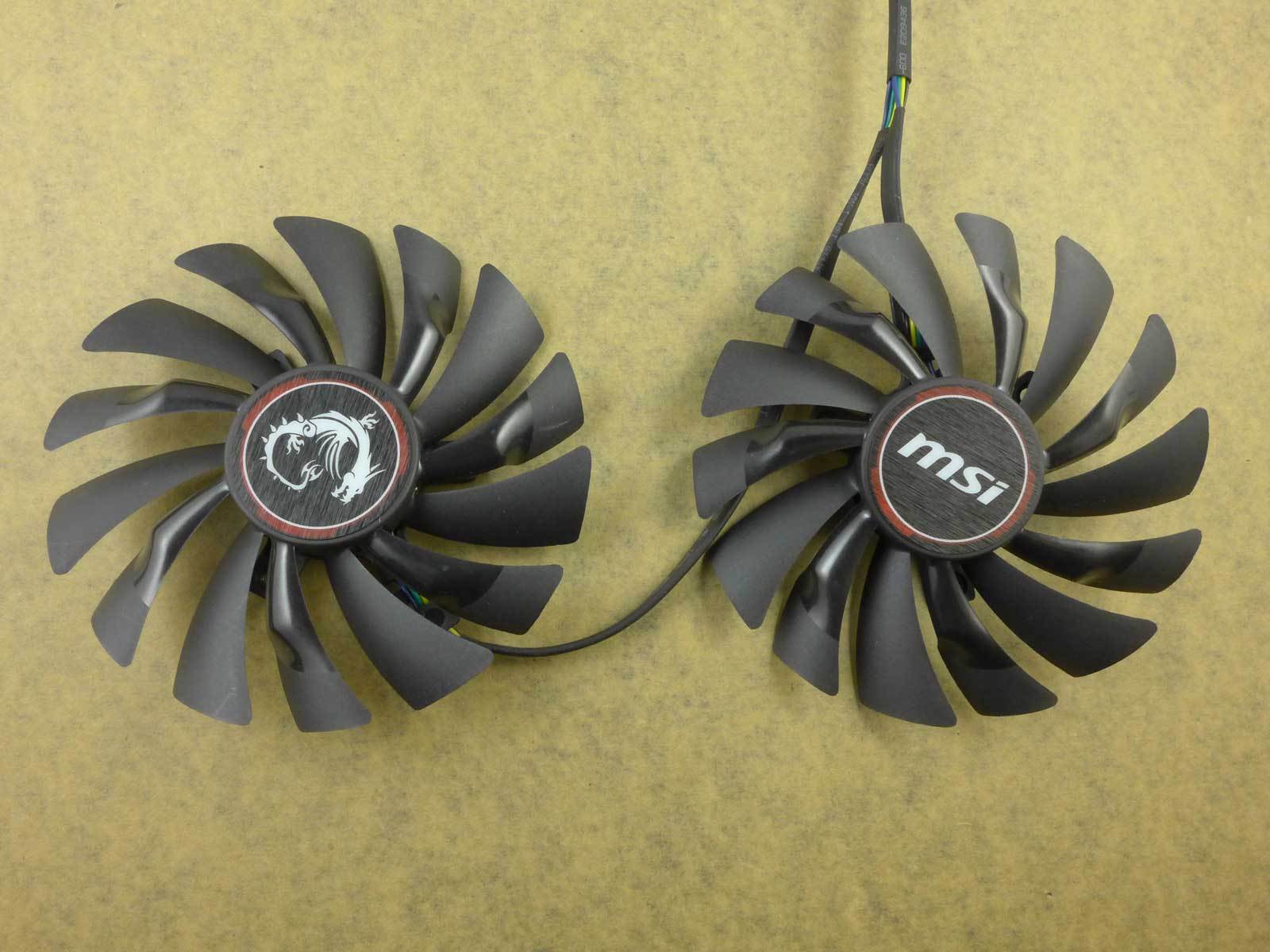 95mm MSI GTX 960 970 980 GAMING Dual Fan PLD10010S12HH 6Pin DC 12V 0.40A