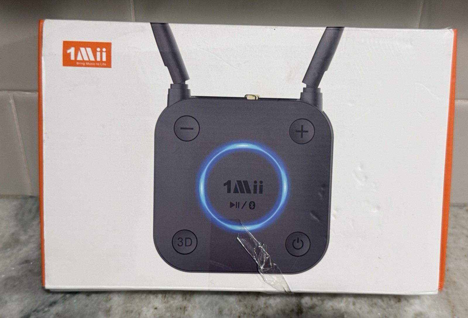 1Mii B06Pro Long Range Bluetooth Audio Receiver HiFi Open Box Untested