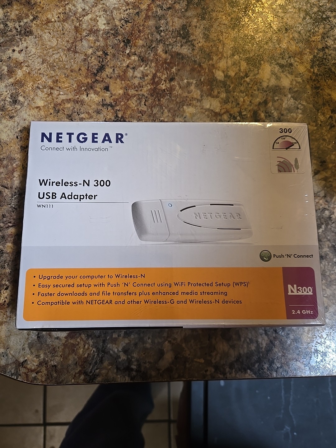 Netgear Wireless N 300 Usb Wn111 Internet Pc, In Box (606449059779)