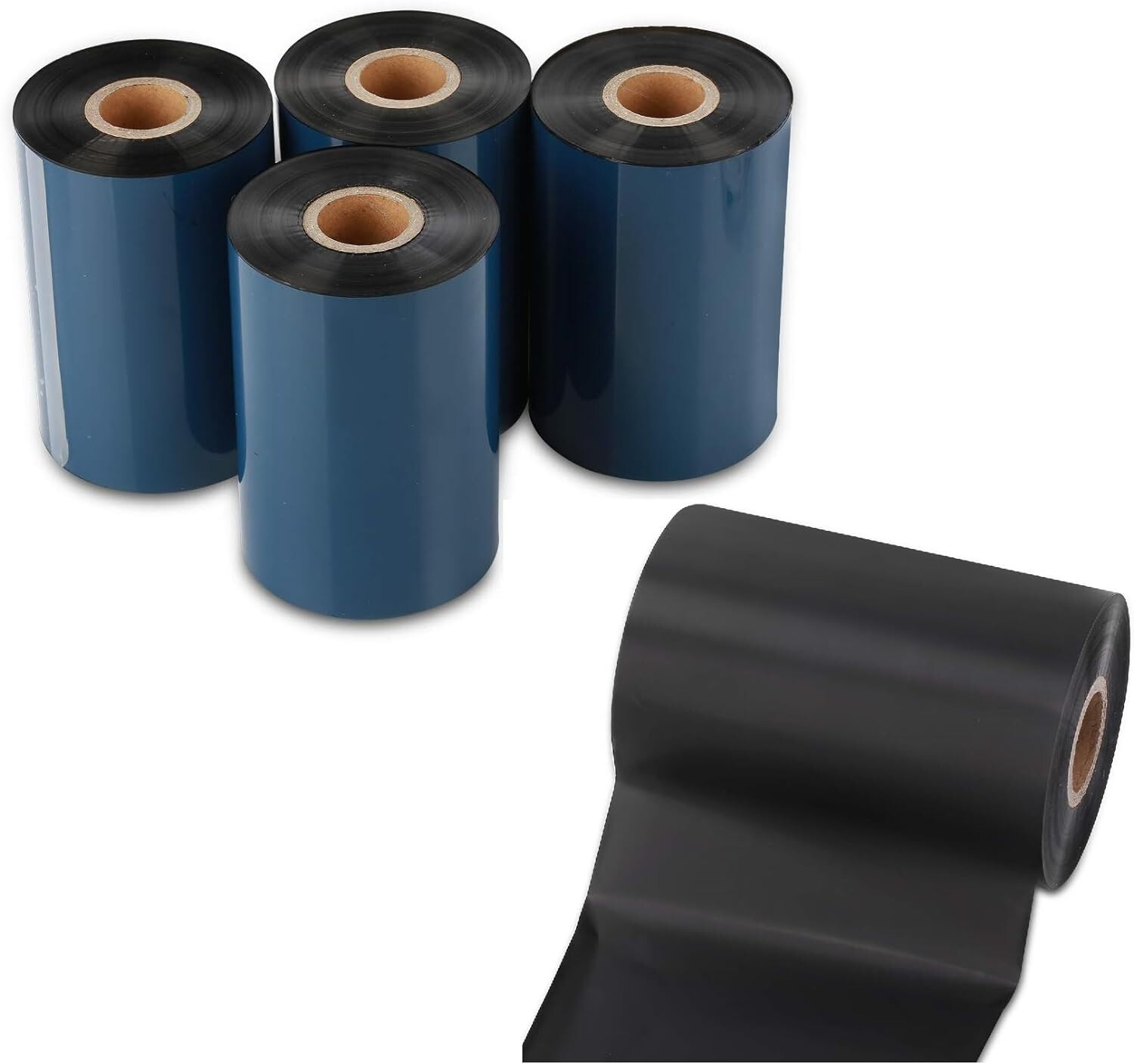 6 Rolls 4.33" x 244' Resin Wax Thermal Transfer Ribbon 110x74 Eltron Zebra 2844