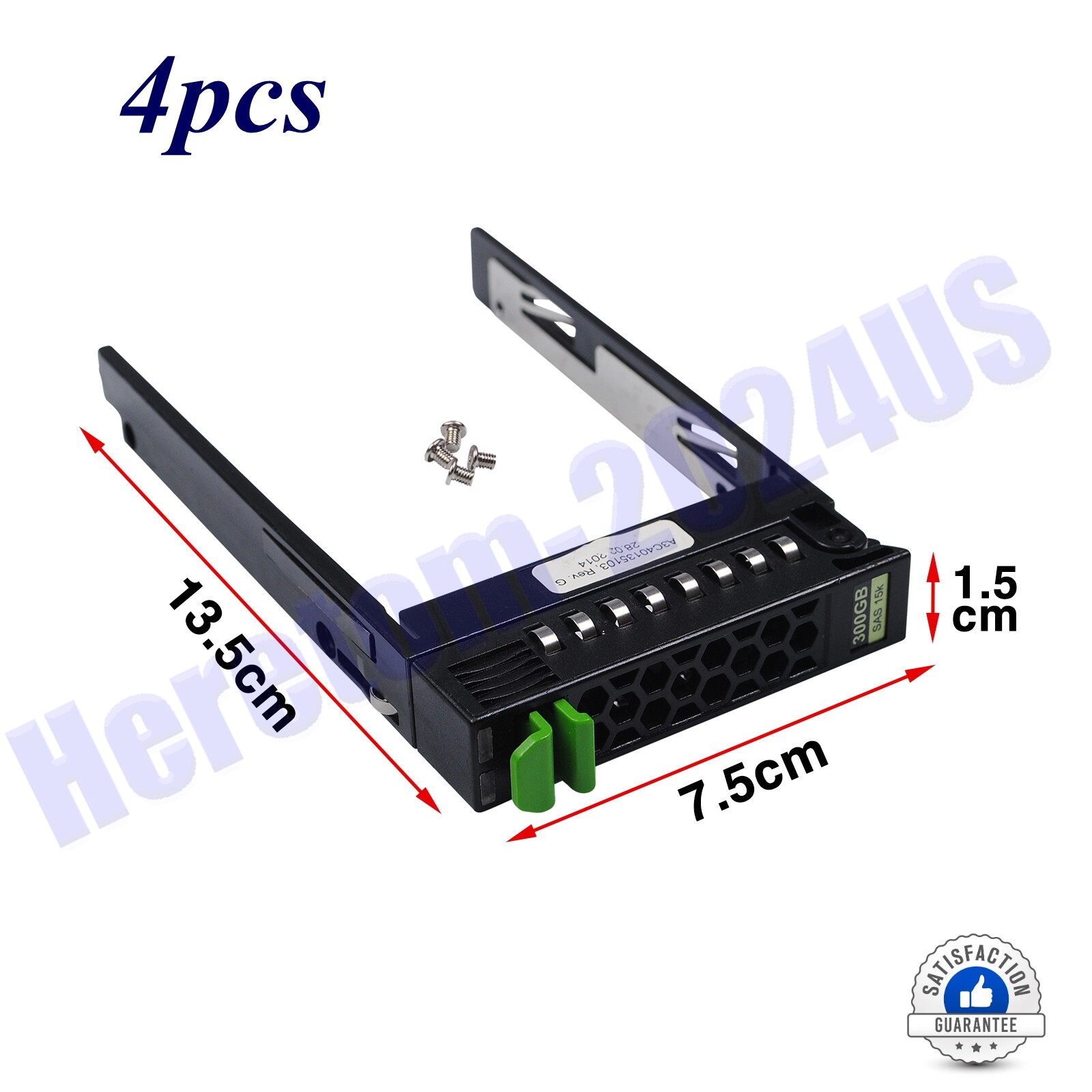 4PCS 2.5" SAS HDD Tray Caddy for FUJITSU RX200 RX300 RX350 S6 S7 S8 A3C40135103