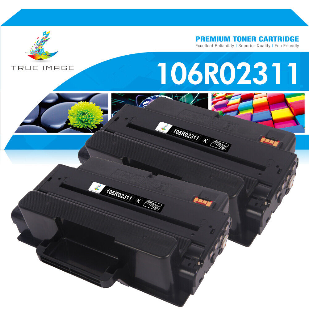2 x Black 106R02311 Toner Compatible With Xerox WorkCentre 3315DN 3325DNI 3325DN