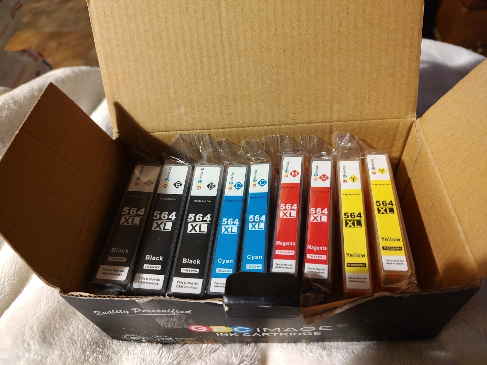 GPC Image Ink Cartridge 564XL 9 Cartridges Black, Magenta, Yellow, Cyan Sealed