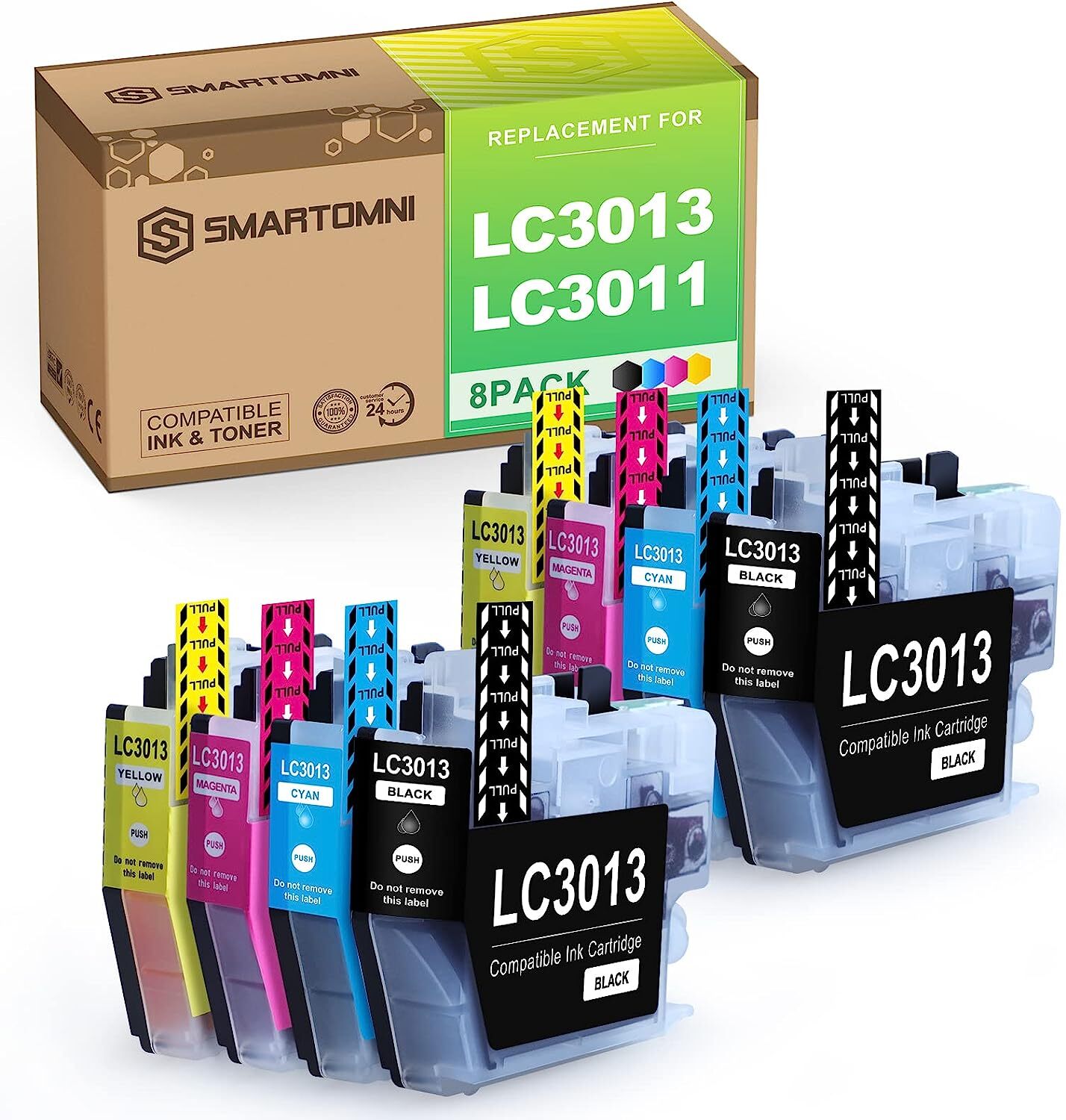 8PK LC-3013 3011 2Set Ink Combo fits for Brother MFC-J491DW J497DW J690DW J895DW