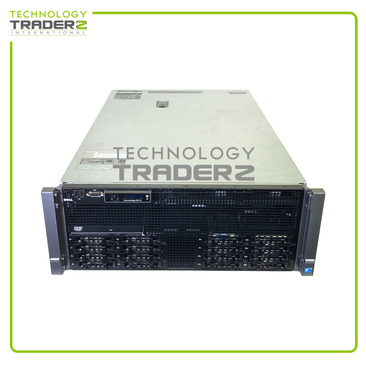 H626K Dell PowerEdge R910 E06S 4P Xeon E7540 64GB W2008 16x SFF Server W/ 4x PWS