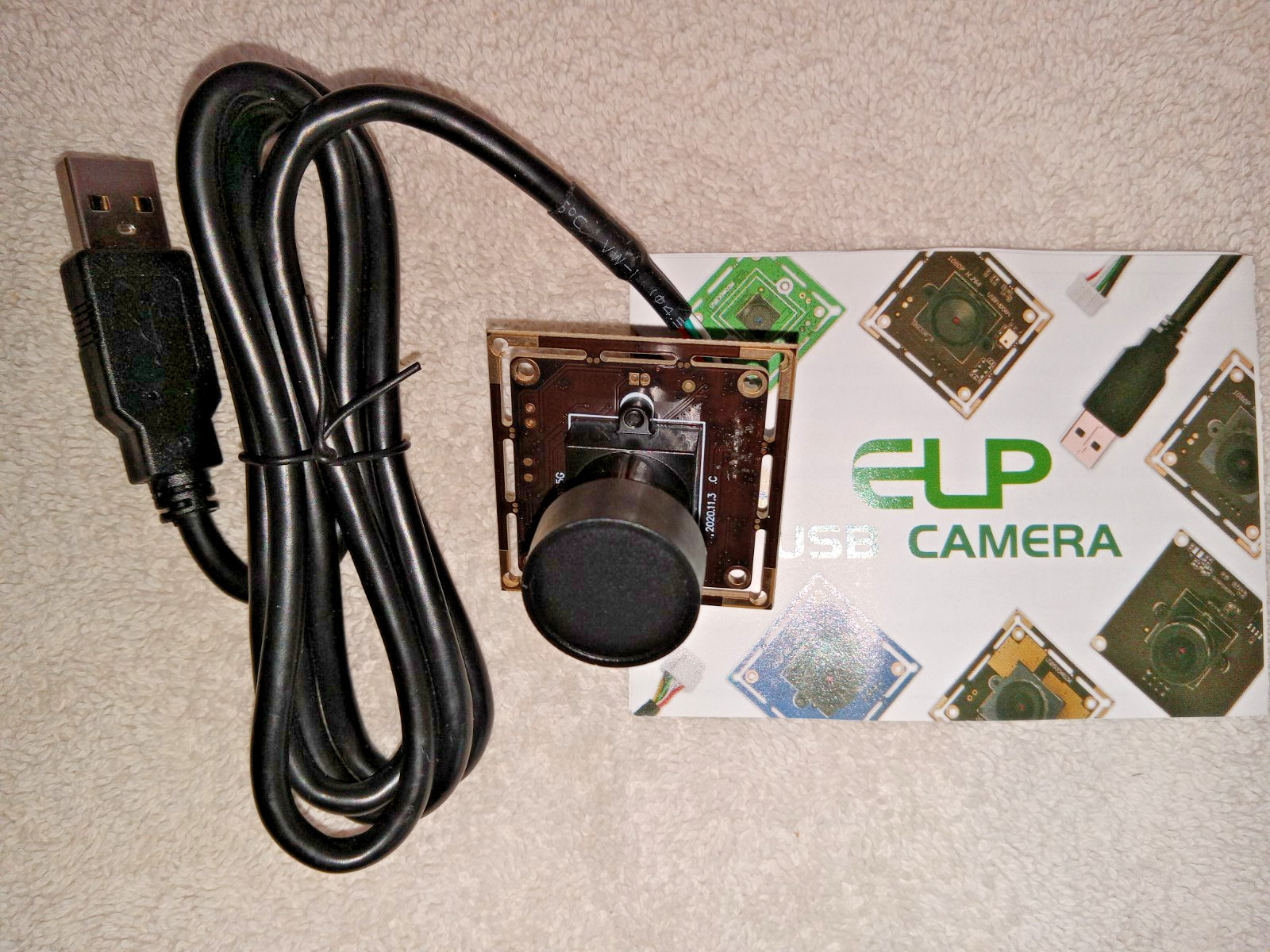 ELP 5 megapixel USB camera USB 2.0 170 deg. wide angle Plug 'n Play compatible