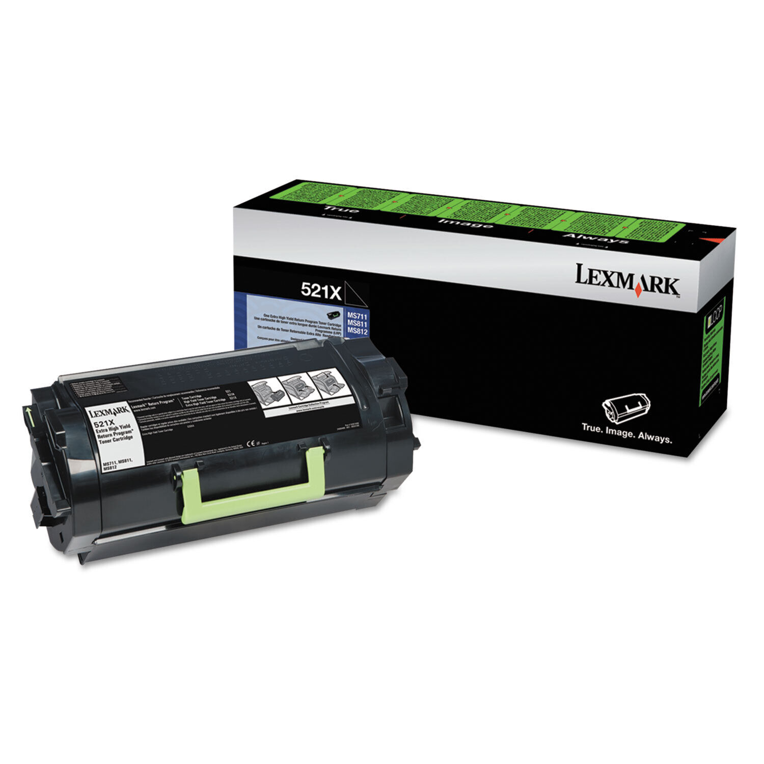 Lexmark 52D1X00 (LEX-521X) Extra High-Yield Toner 45000 Page-Yield Black