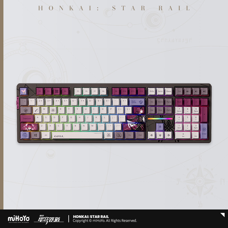 miHoYo Honkai: Star Rail Kafka Mechanical Keyboard RGB Tri Mode 108/87 Keys Gift