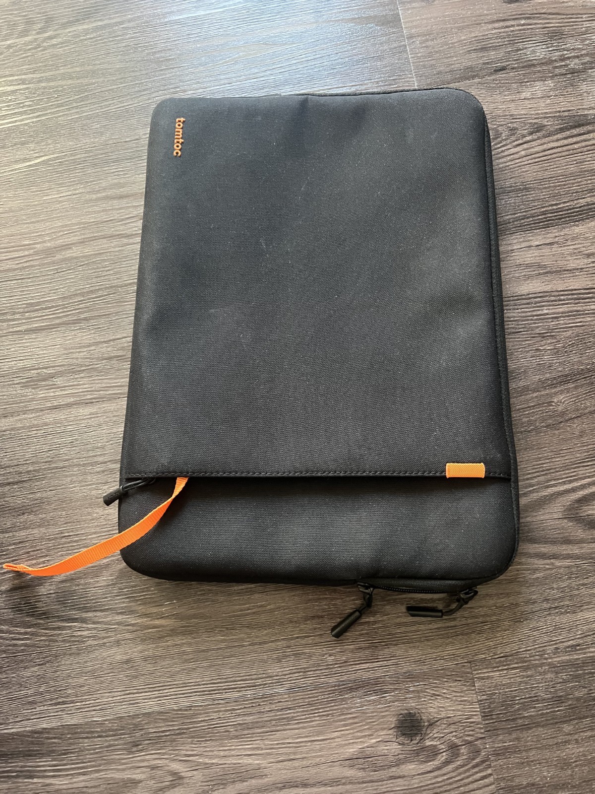 Tomtoc 360 Protective Laptop Sleeve Black Orange NWT Model A13F2D1