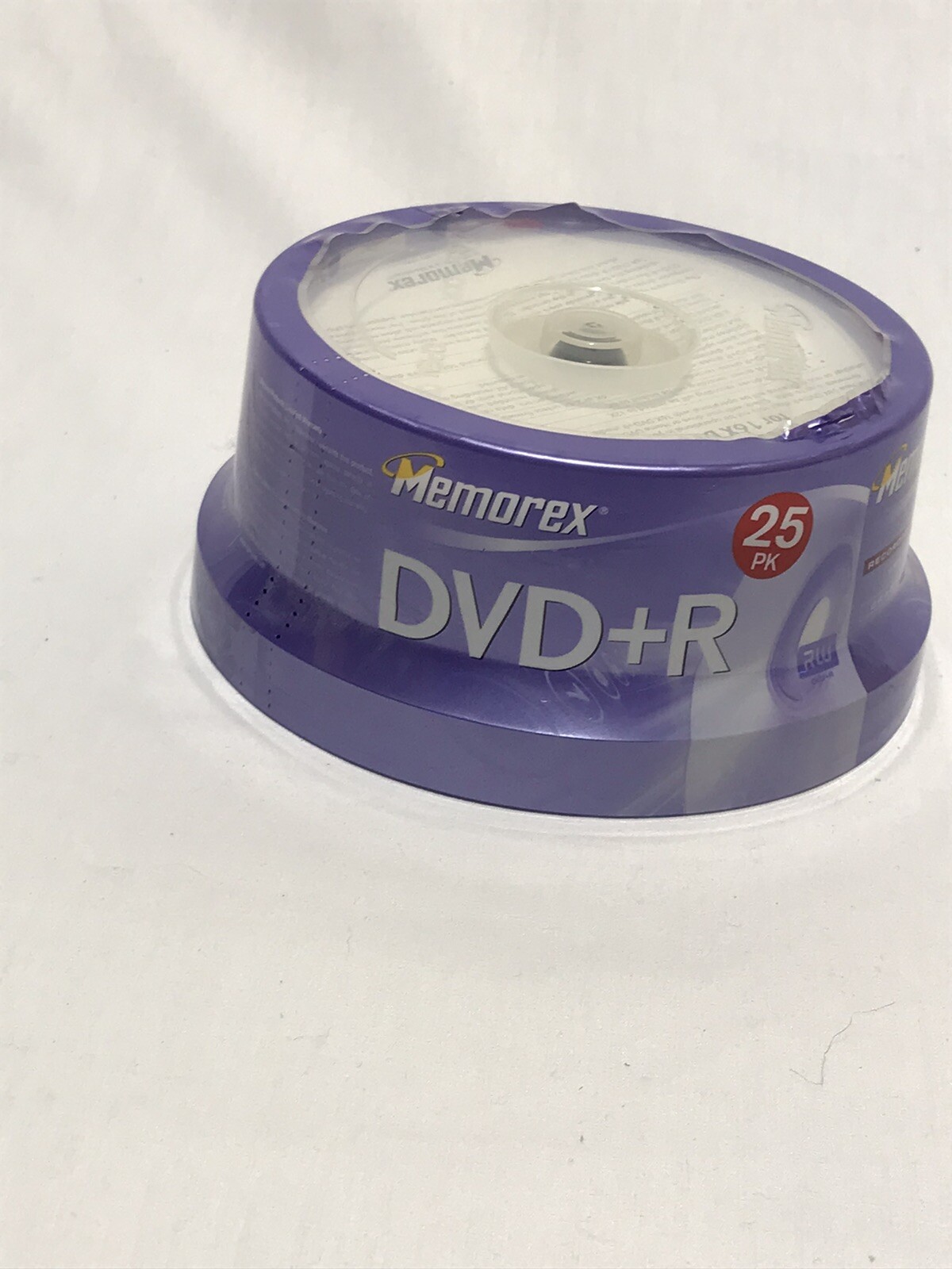 Memorex 25 pack Dvd+R 16x4.7gbx120 Minutes
