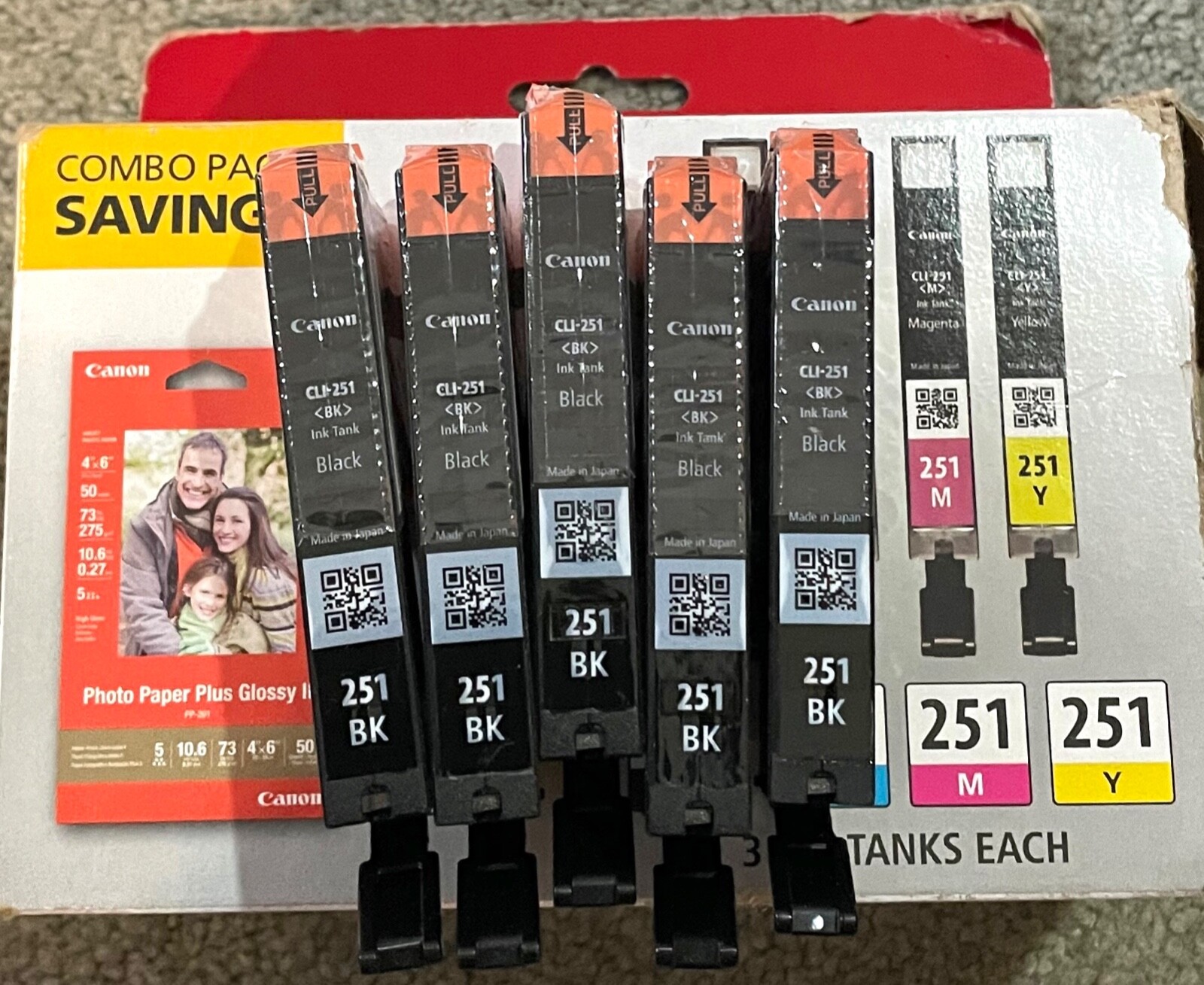 SALE NEW GENUINE Canon CI251 black ink Cartridge.  1 For $8.50
