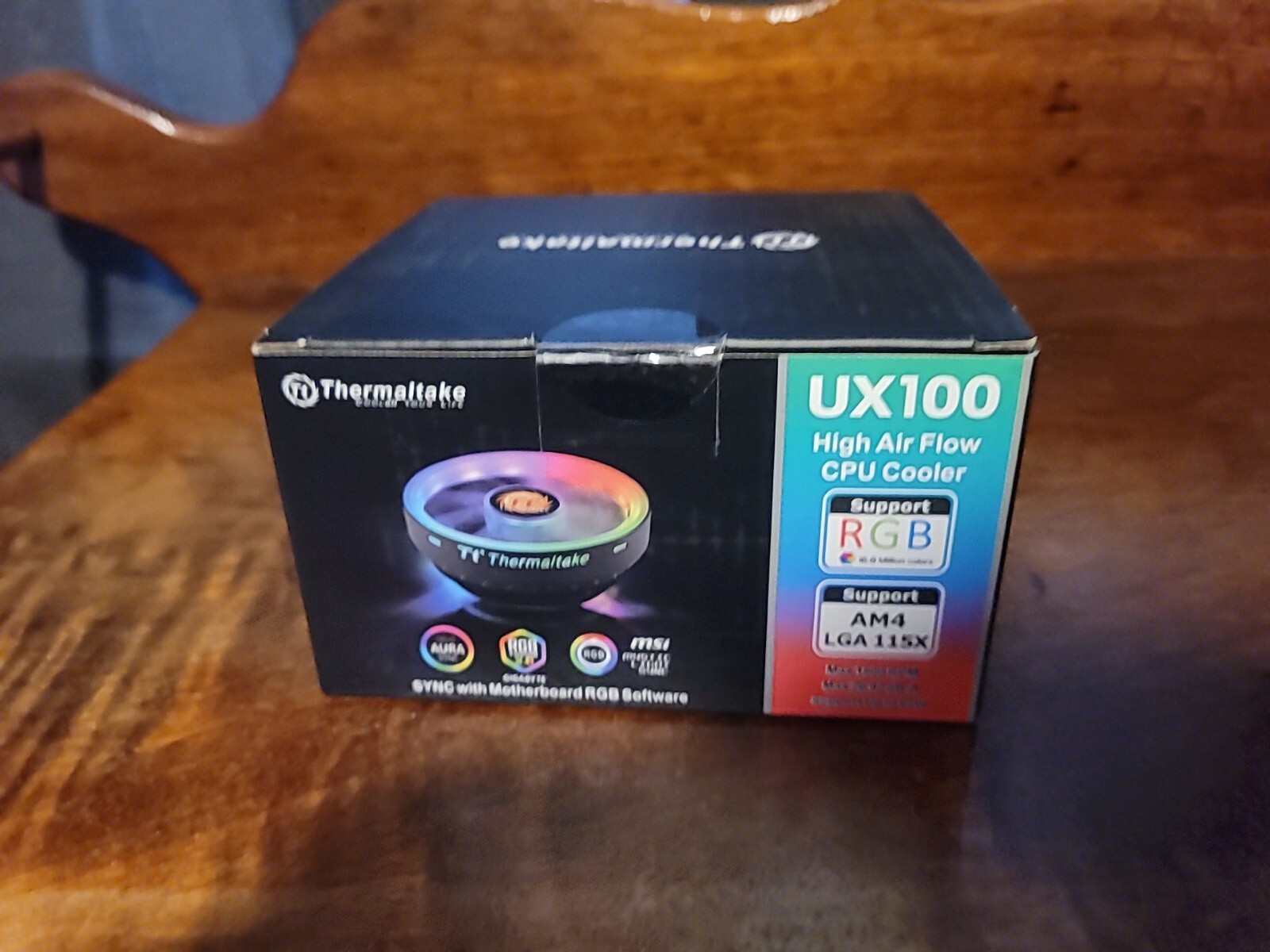 Thermaltake UX100 5V Motherboard Sync High Airflow Hydraulic Bearing CPU Cooler