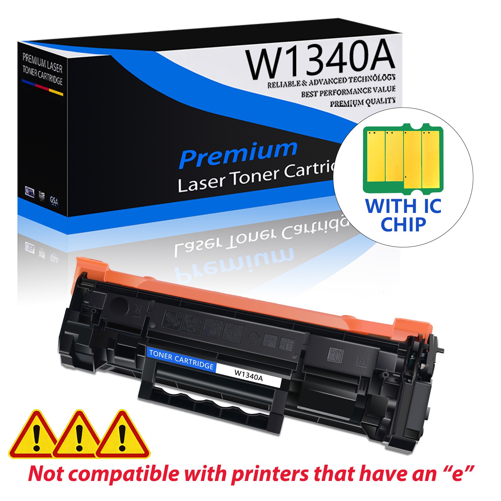 1PK Greencycle Compatible Toner Cartridge for HP 134A W1340A [With Chip] M234