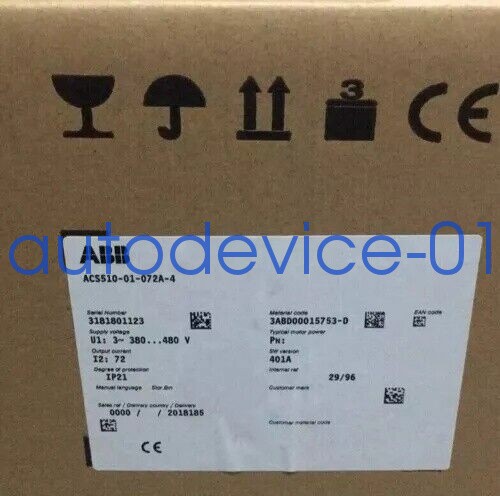 ACS510-01-072A-4 1PCS New ABB Inverter 37KW  ACS510-01-072A-4 DHL/FedEx