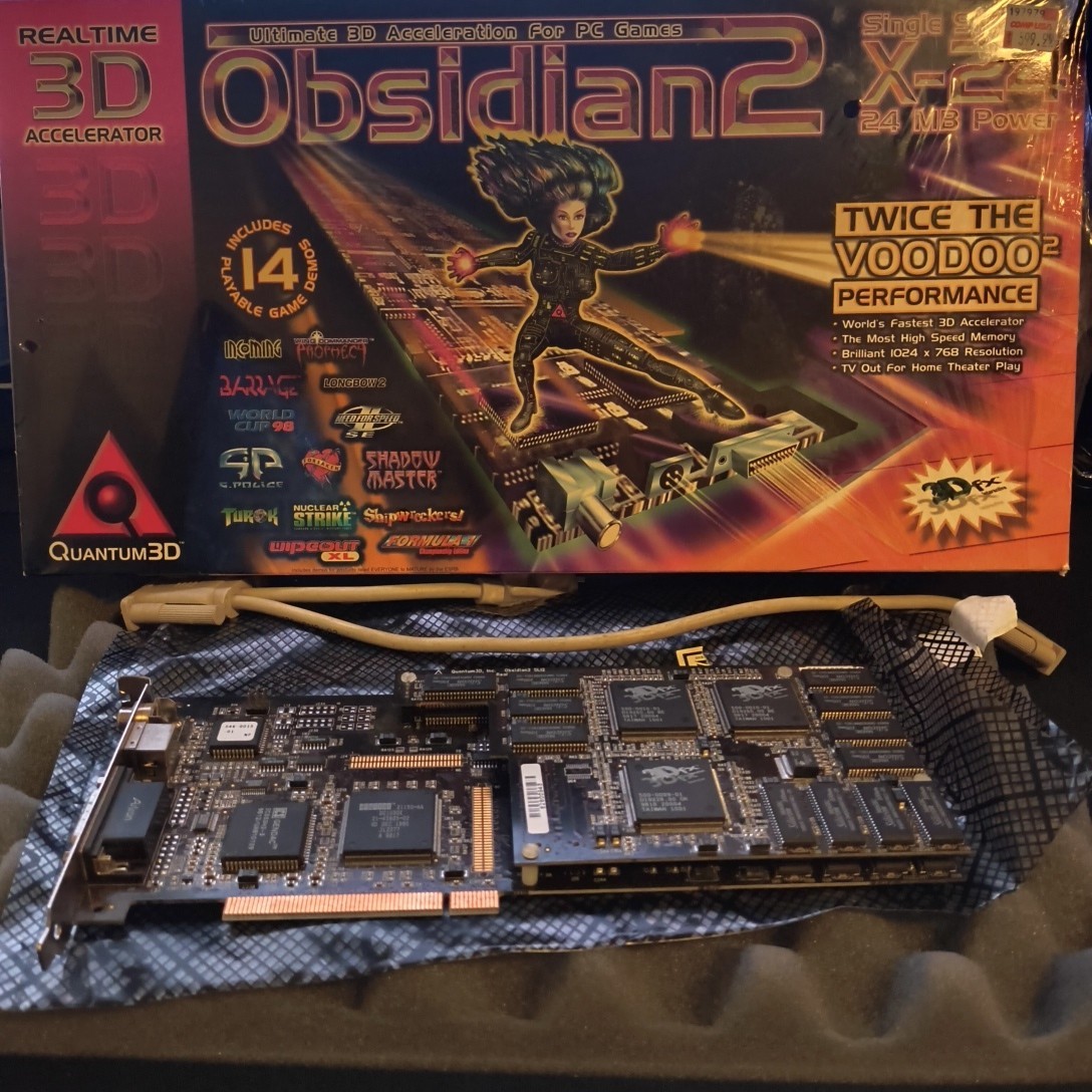 Quantum3D Obsidian2 X-24 Tested And Working STUPID RARE