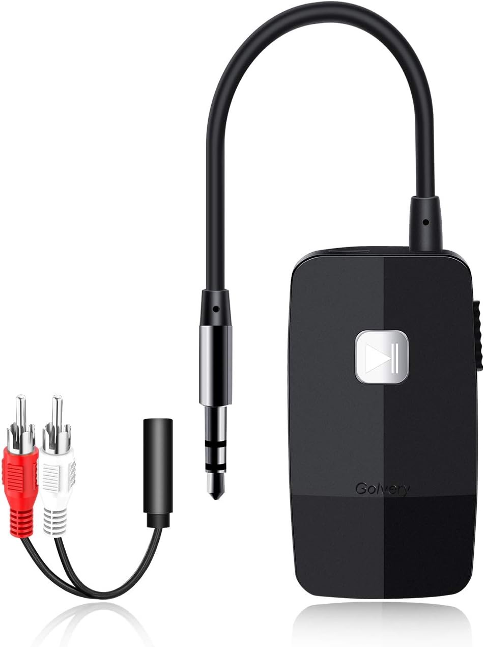 Receptor Bluetooth 4.2 para altavoz, adaptador de audio para coche auxiliar