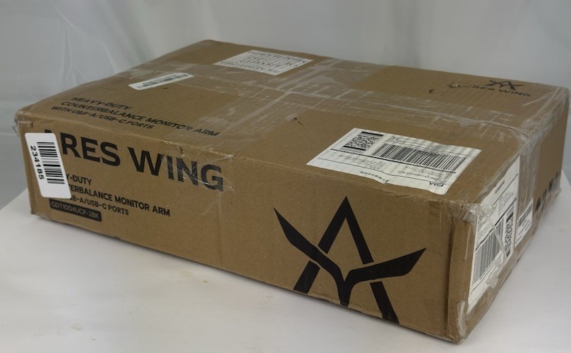 Ares Wing GDT1004UCP-2 Black Heavy Duty Dual Monitor Arm Fits 17-49" USB Ports