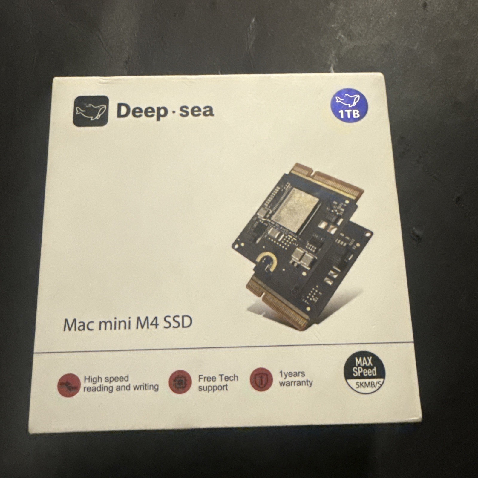 Deep Sea Mac Mini M4 SSD Replacement Upgrade 1TB - New / Open Box