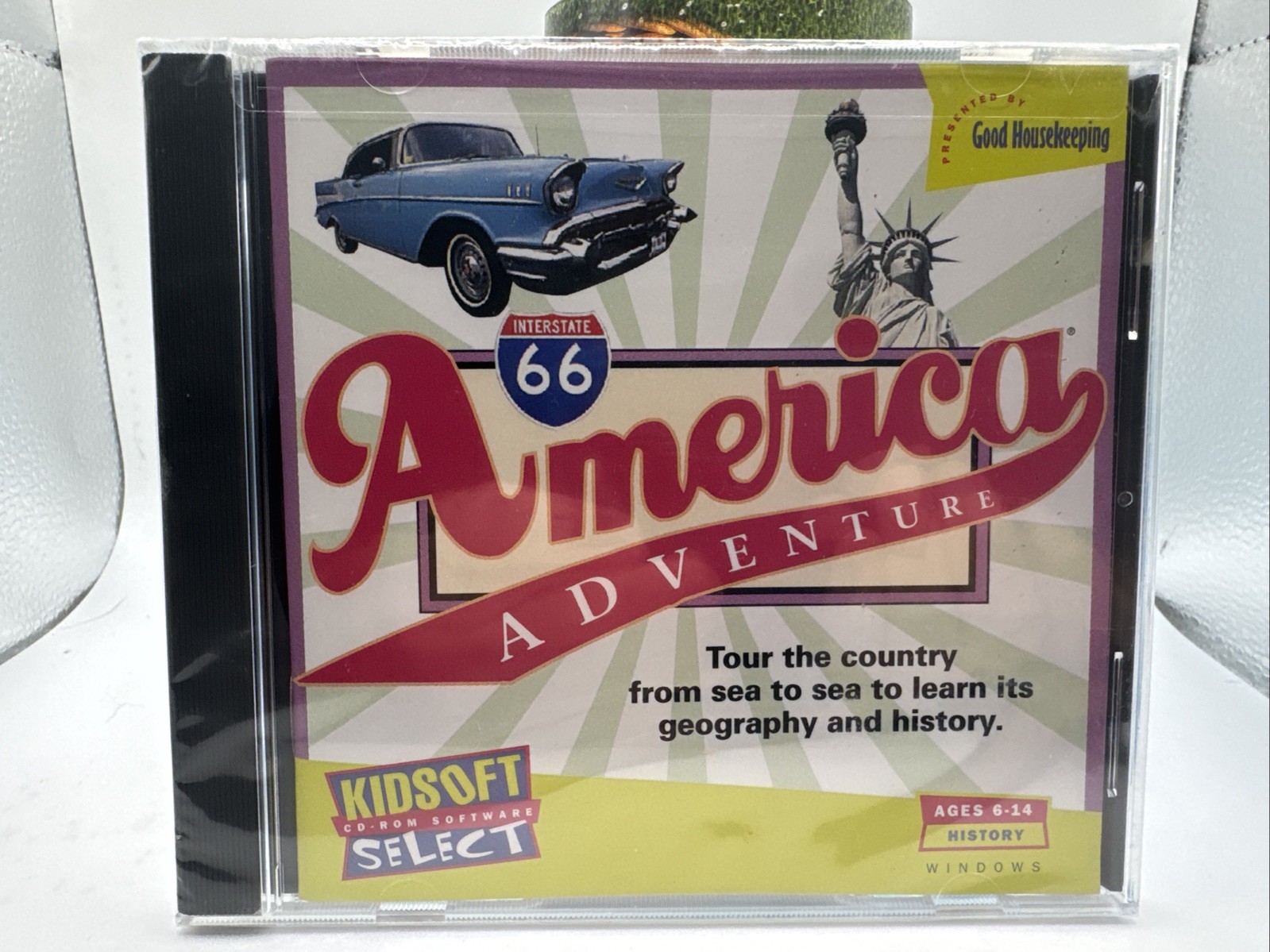 Kidsoft America Adventure Windows 3.1 CD Interactive History Software 1995 New
