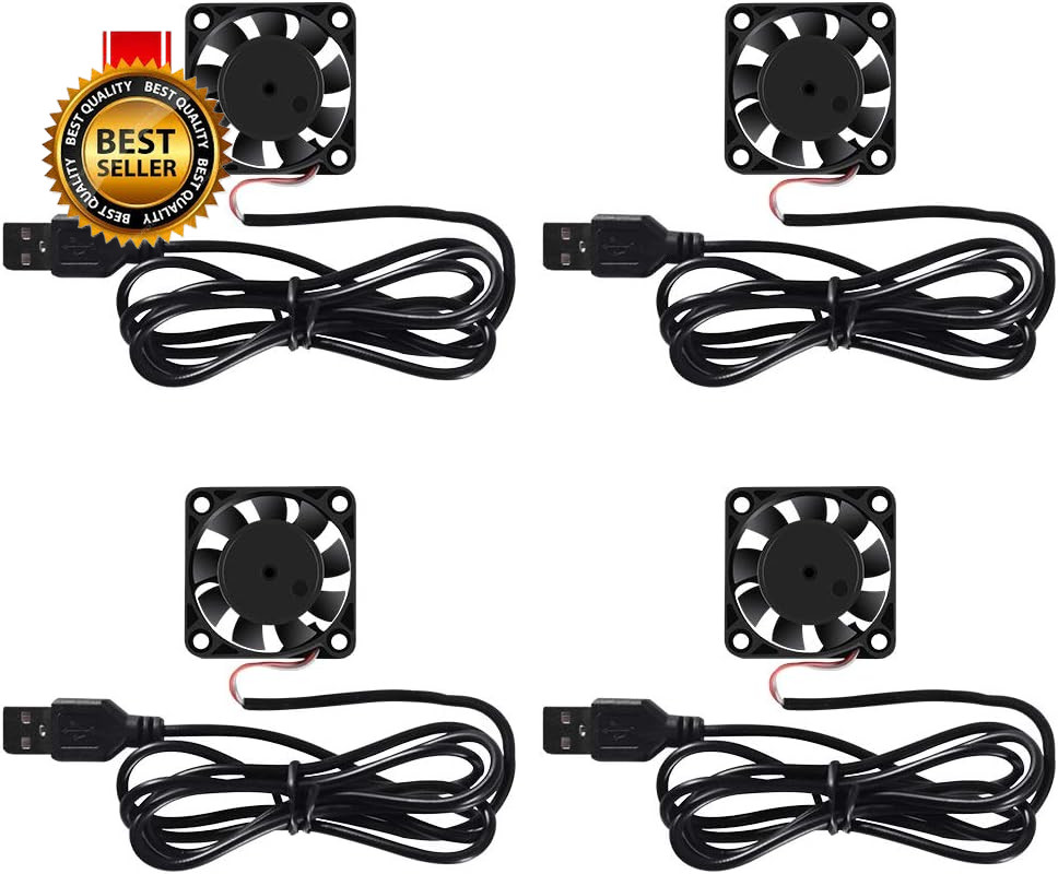 4 Pack USB Brushless Cooling Fan 40Mm High Performance DC 5V Speed 4200 RPM...