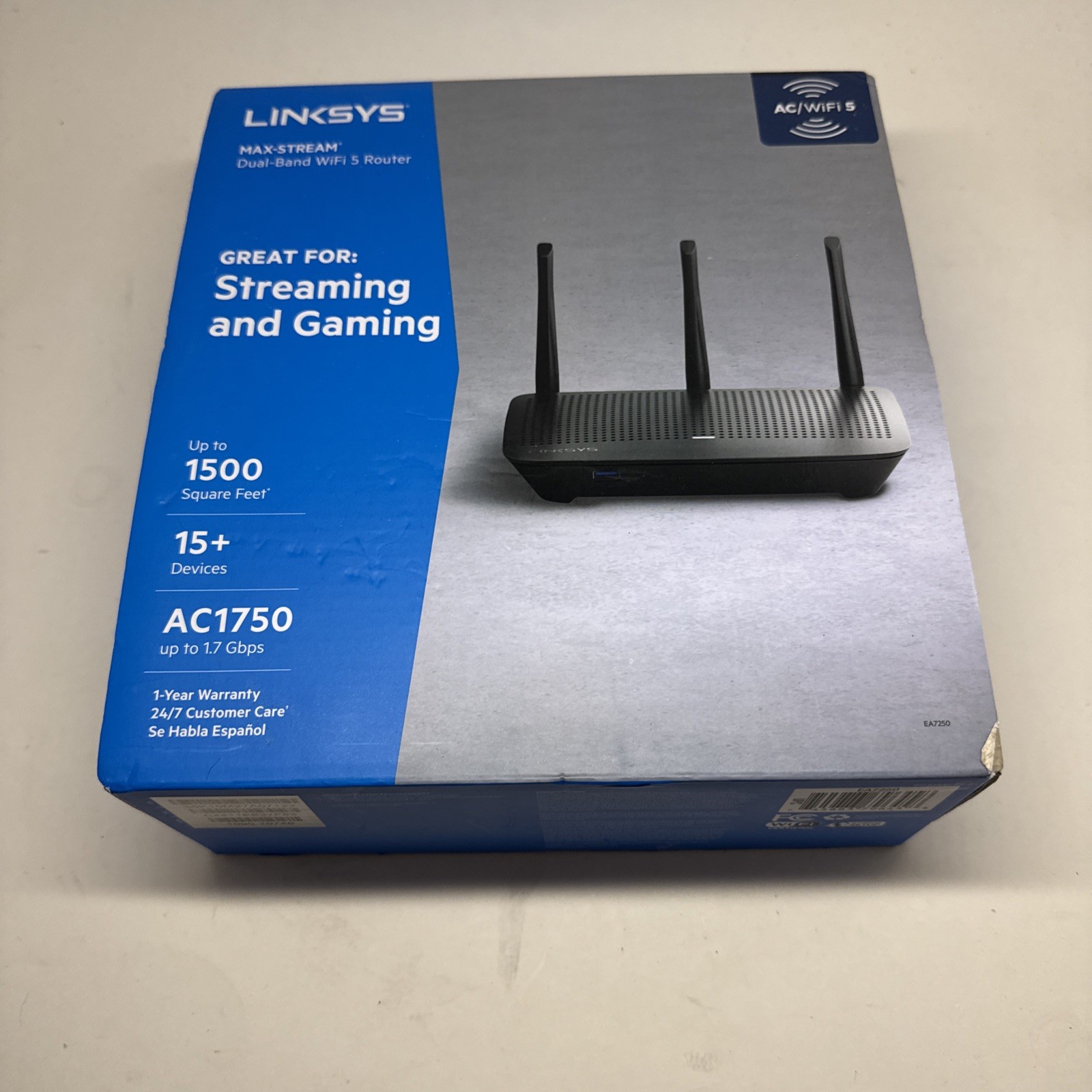 Linksys EA7200 Max-Stream Dual-Band AC1750 Wi-Fi 5 Router NEW