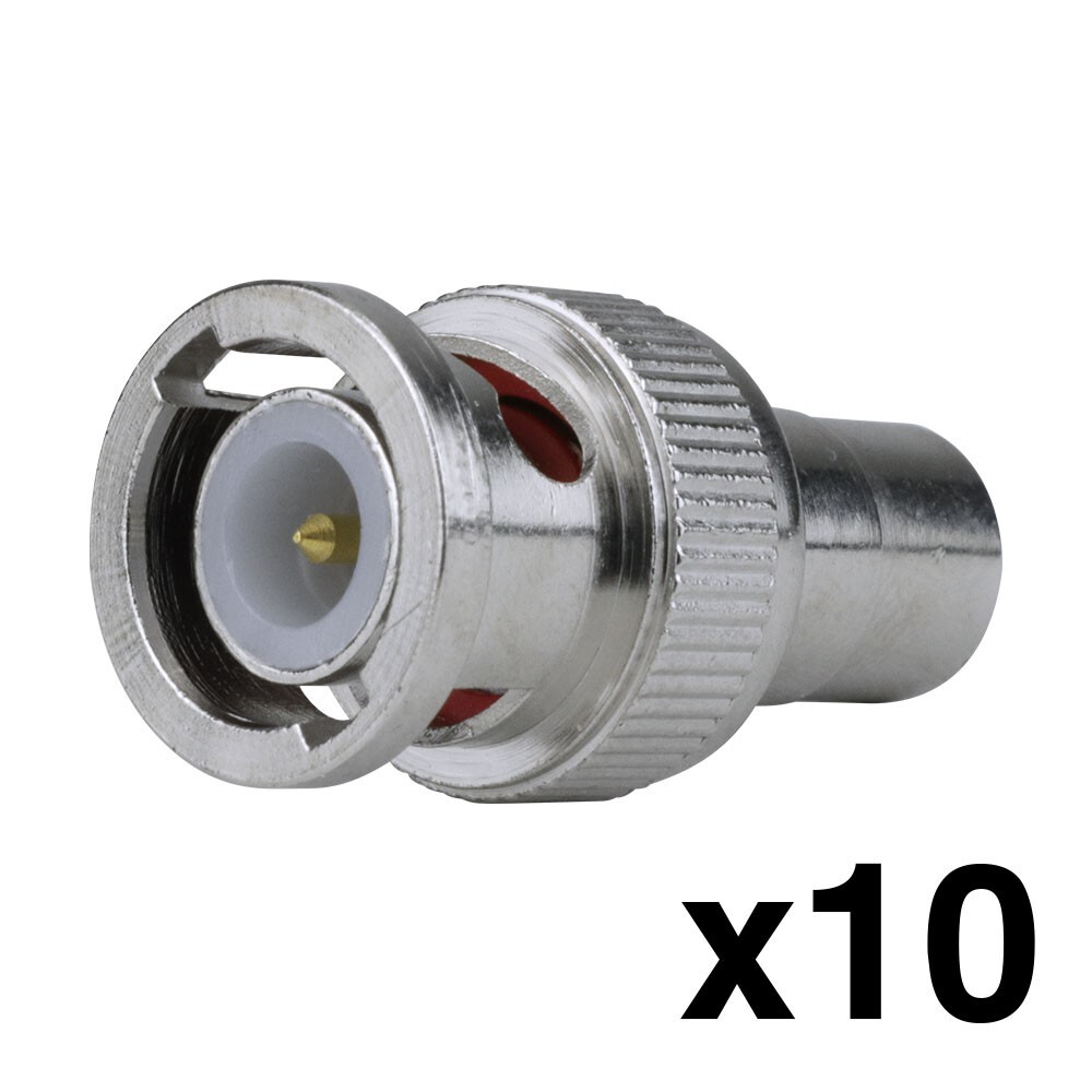 Construct Pro RCA Female to BNC Male Adaptors (10 Pack)
