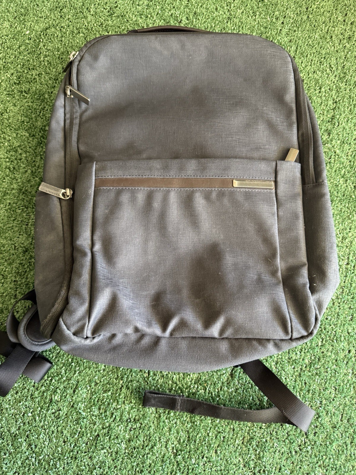 Briggs & Riley Kinzie Street Medium Backpack, Navy Blue/Grey W/RFID shield