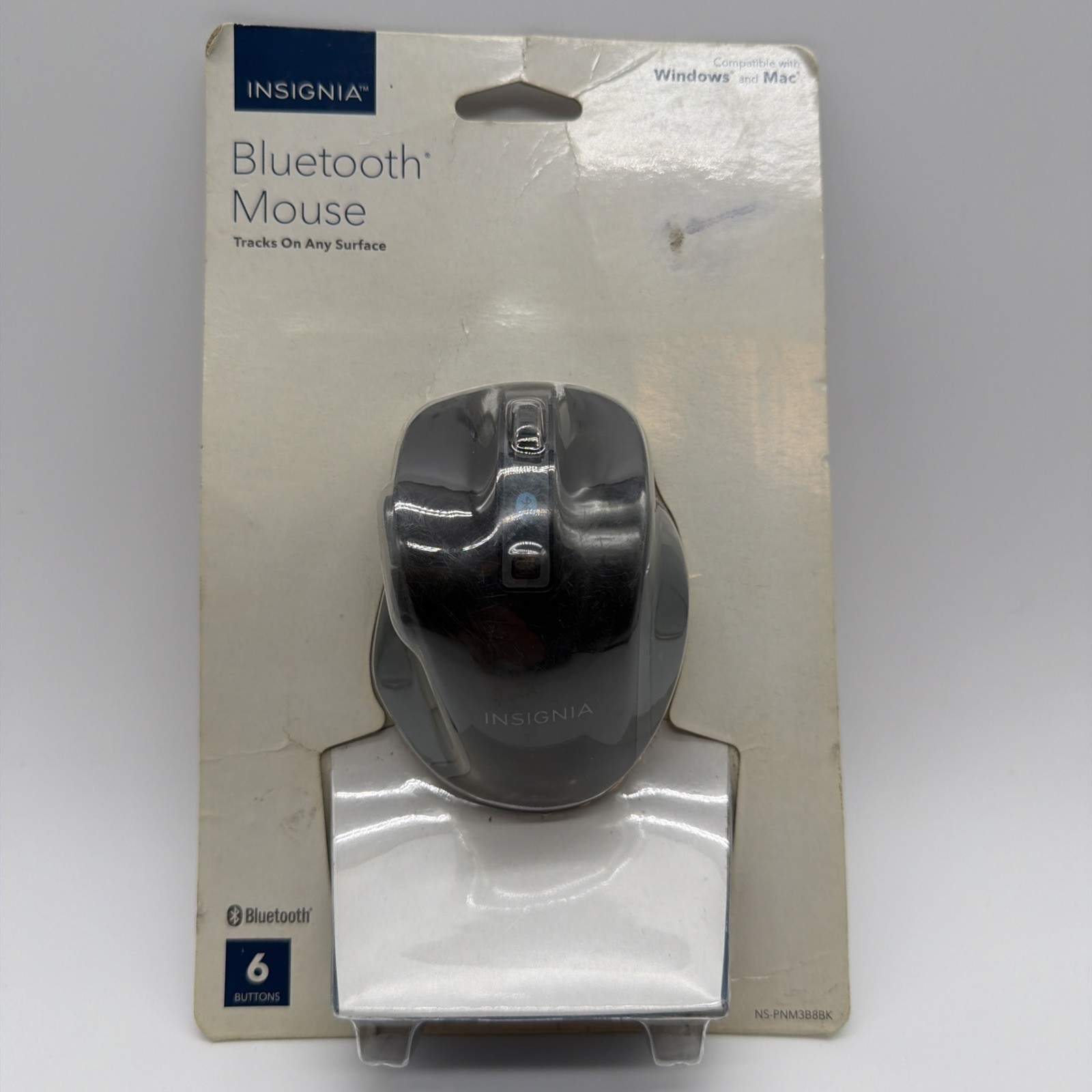 Insignia Bluetooth Optical Mini Mouse W/ Scroll Wheel 6 Button Wireless N.I.P.
