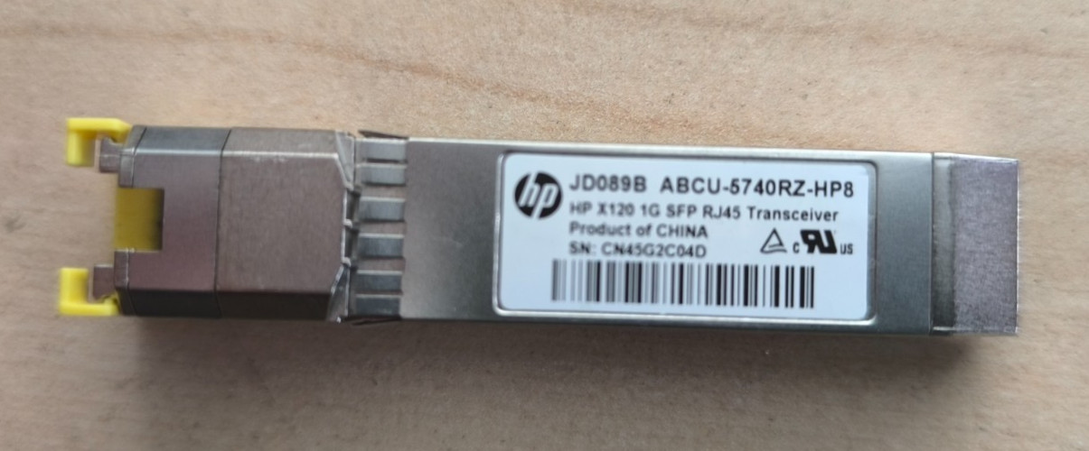 HP JD089B X120 1G SFP RJ45T Transceiver 1000BASE-T Copper Module Genuine HPE