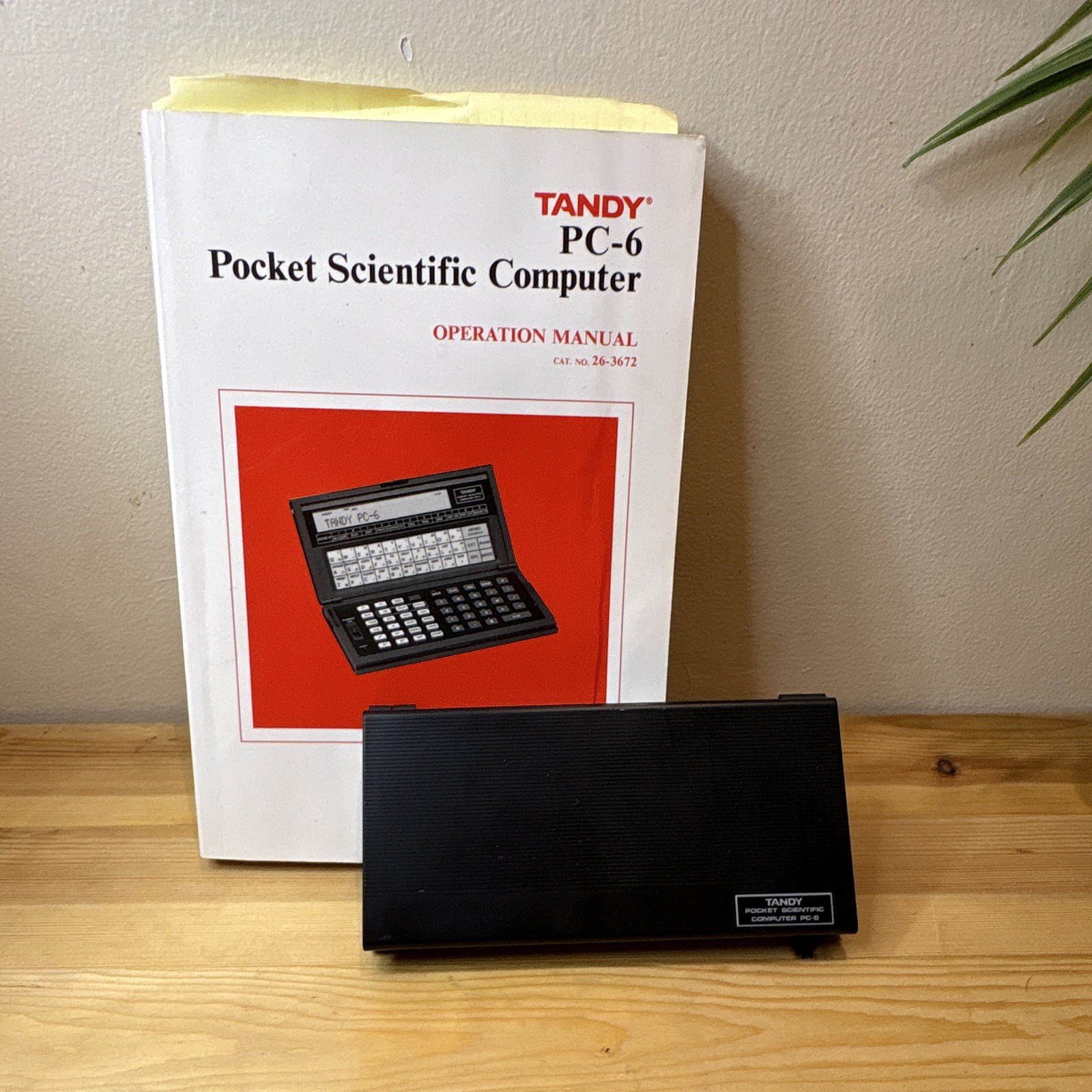 Tandy PC-6 Pocket Computer w/ Operation Manual, Vintage, MPN 26-3672
