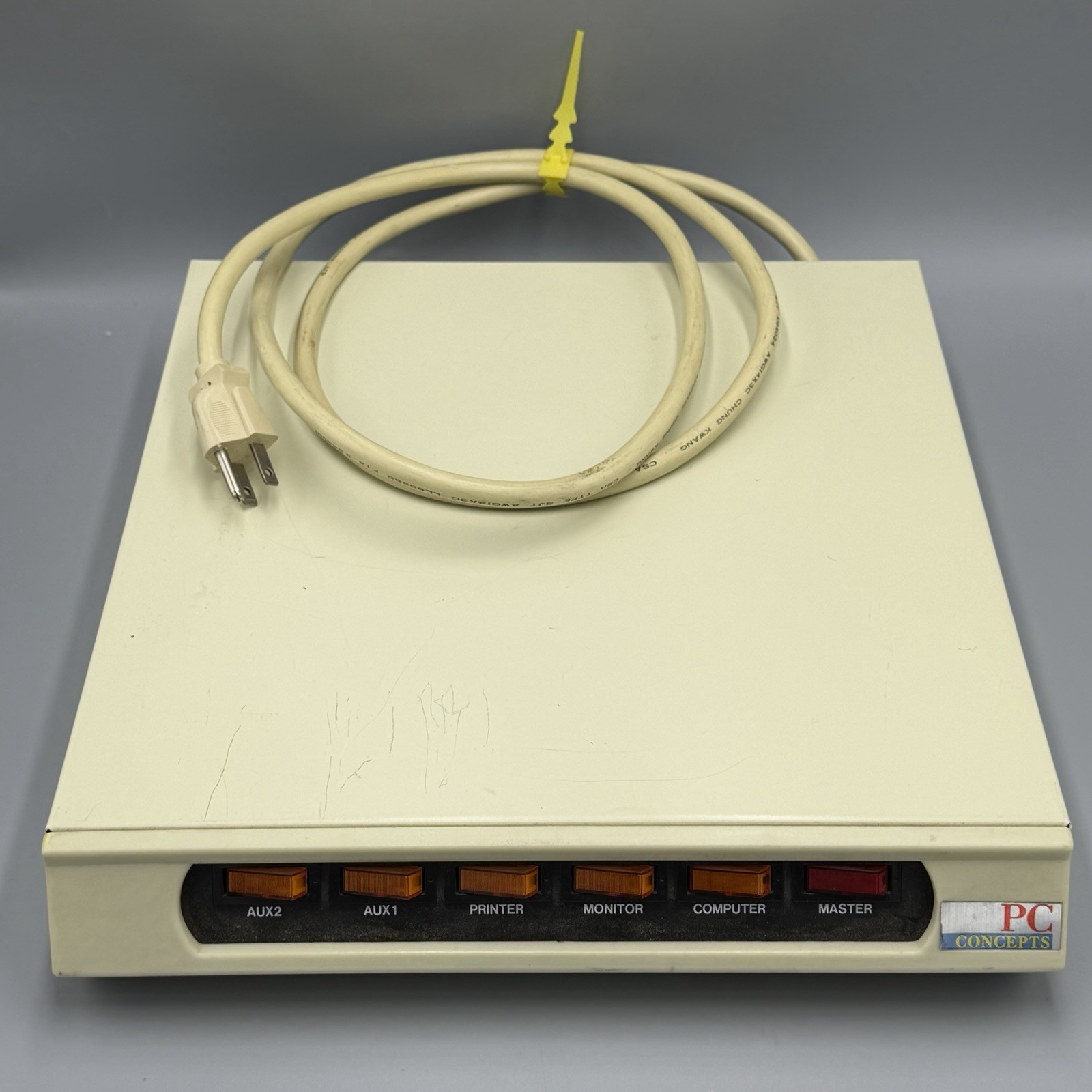 PC Concepts Model PC-006 Power Tap 8501 Surge Protector 5 Plug