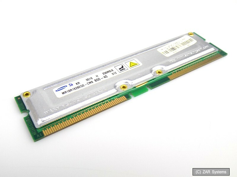 256MB Samsung PC800 Rambus RDRAM 800MHz 184 Pin Non ECC MR16R1628EG0-CM8 RAM