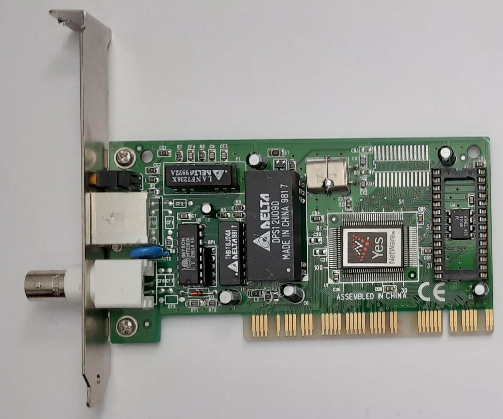 Realtek RTL8029AS PCI Network Card (RJ45, BNC, Ethernet, Retro, 1998)