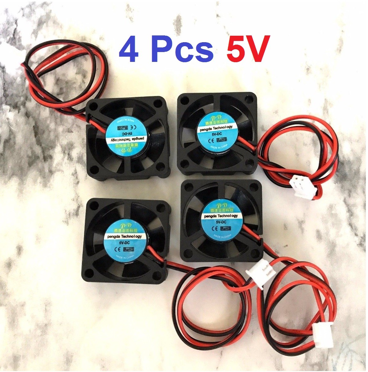 4 Pcs 5V 12V 24V 30mm Cooling Computer Fan 3010 30x30x10mm DC 3D Printer 2-Pin
