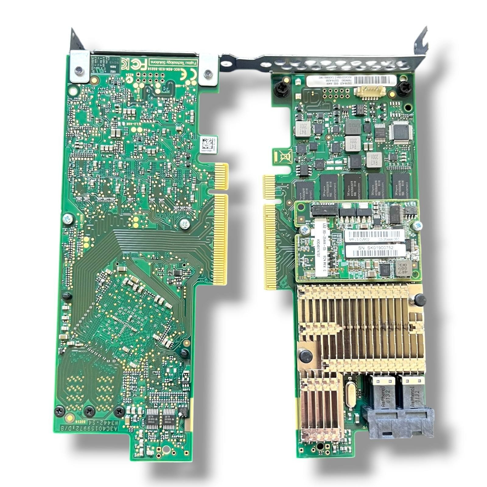 Fujitsu D3216-A23 GS2 12G 8-Port RAID Controller PRAID EP400i + LSICVM02 Modules