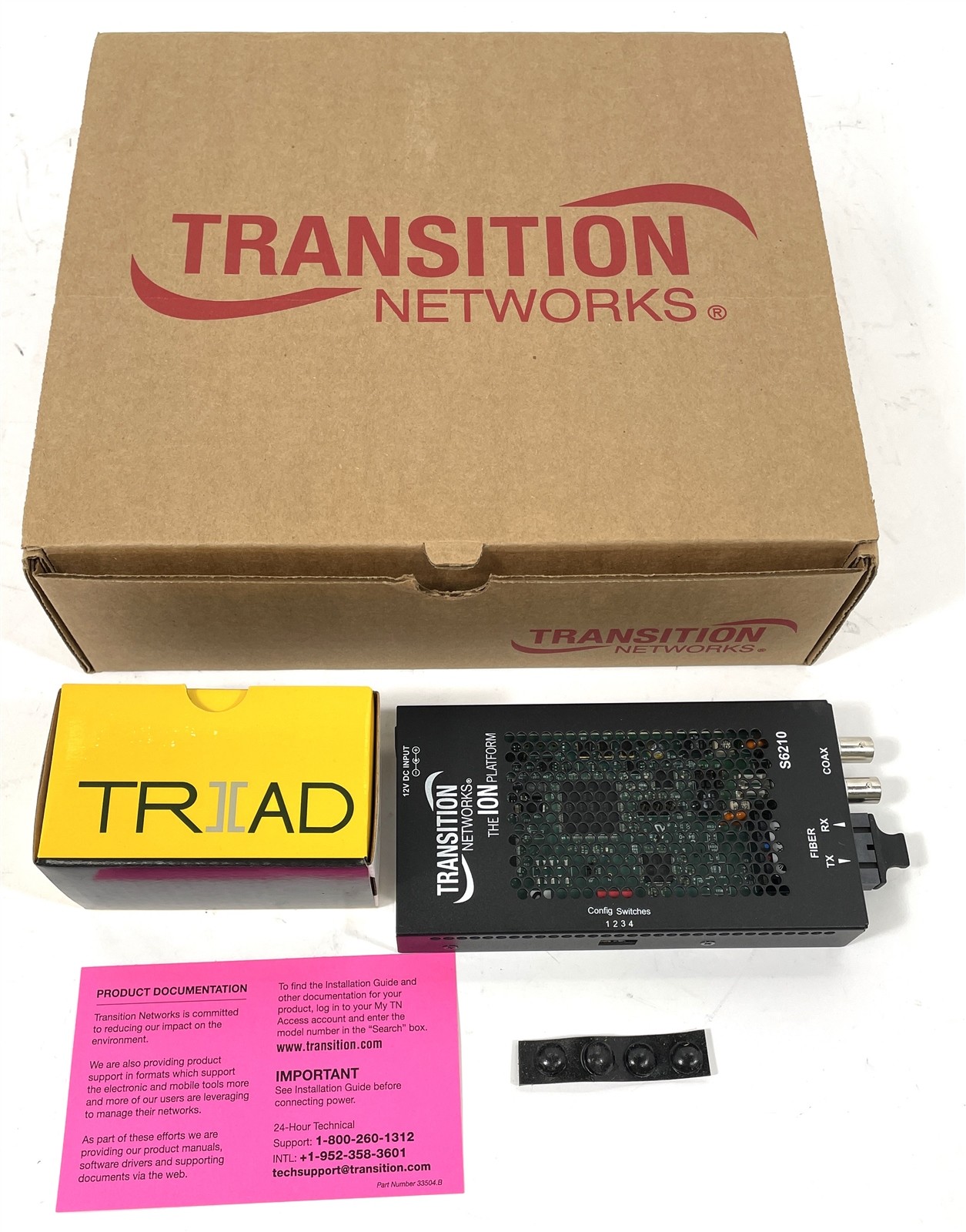 NEW Open Box Transition Network S6210-3014 Stand-Alone DS3-T3/E3 Media Converter