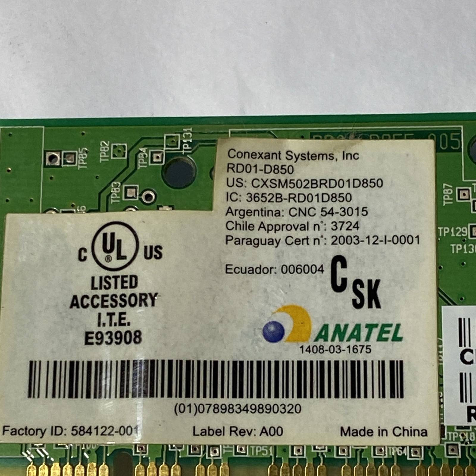 Dell Dimension B110 PC Computer 0JF495 Dual Modem KB5815G D-1156I#/R5B Conexant