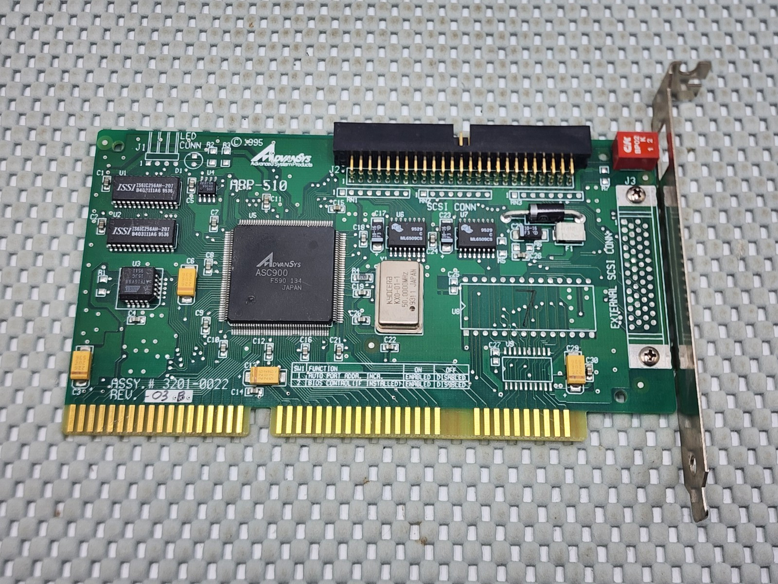 AdvanSys Advanced System Products ABP-510 ISA SCSI Controller Card 3201-0022