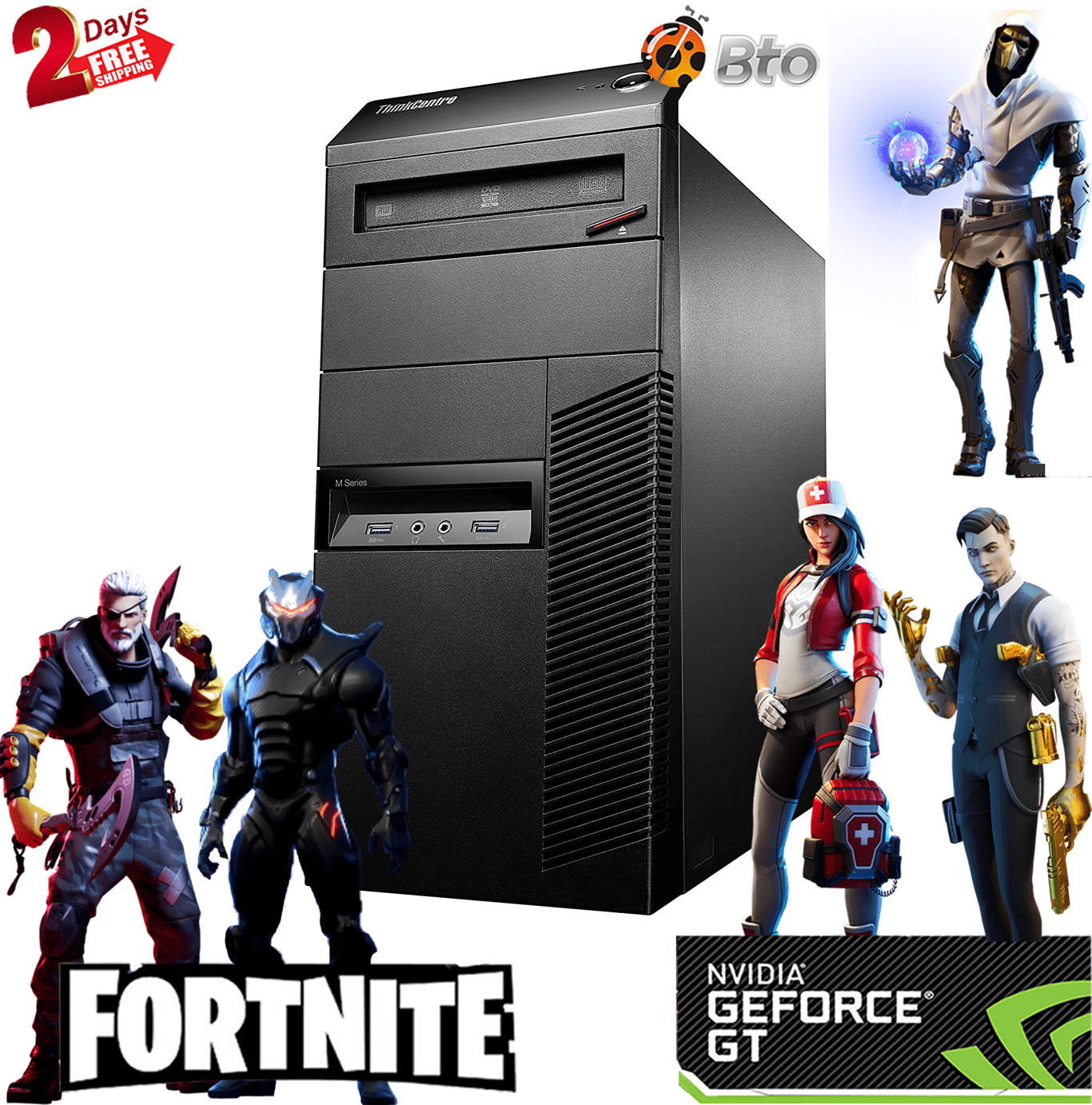 Lenovo Gaming Lenovo Desktop Tower Intel Core Processor 16GB Ram 500GB HDD i5