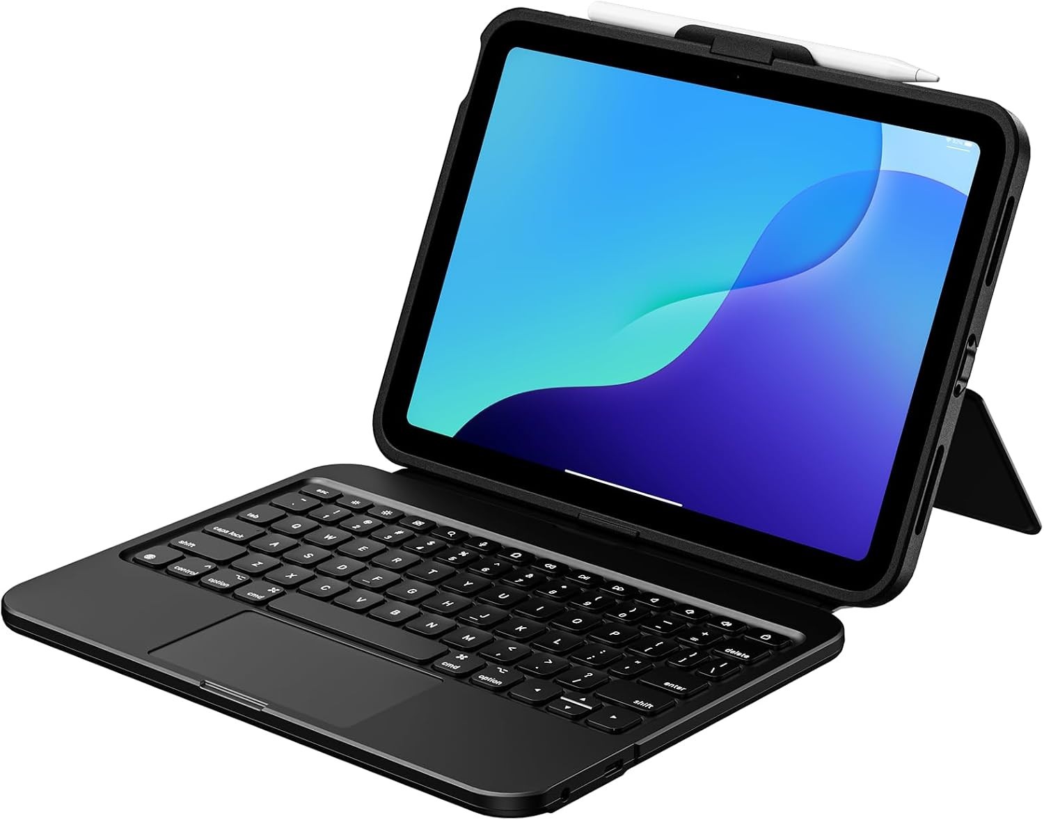 Rugged Keyboard Case for Ipad A16 11Th/10Th Generation, Heavy Duty Shockproof Pr